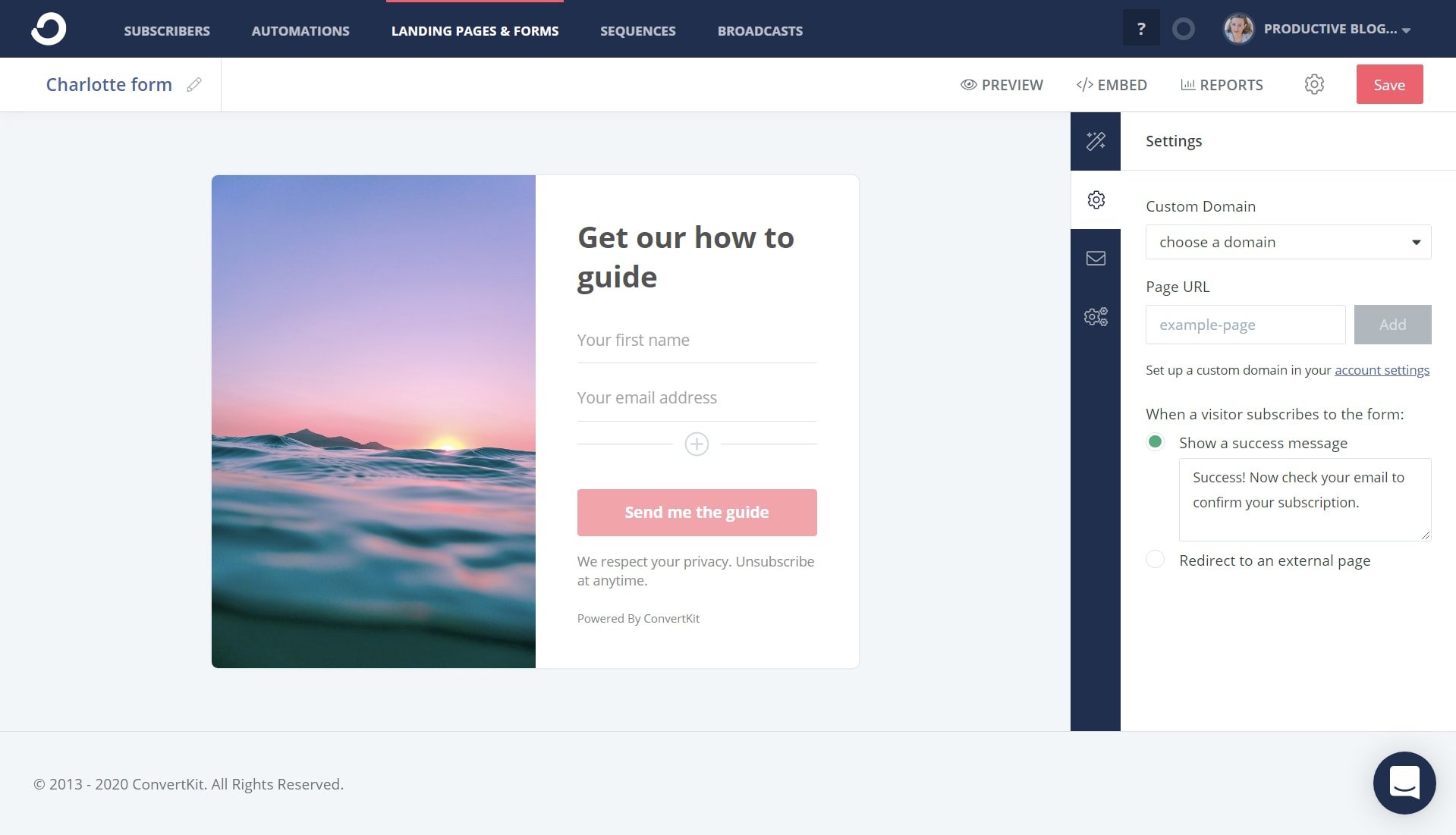 How to create a ConvertKit form - step by step