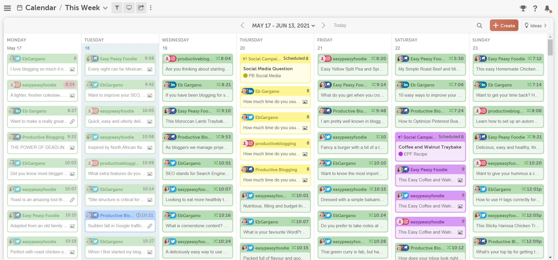 CoSchedule Marketing Calendar