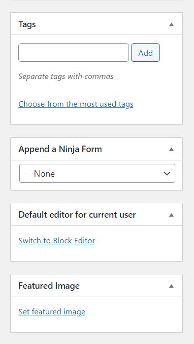 Switch to block editor option in WordPress Classic Editor