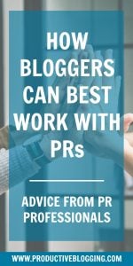 Want to work with PRs and brands on sponsored posts and collaborations? Do you wish you knew how they choose which bloggers to work with on campaigns? How to pitch? What should be in your media kit? How to negotiate the best fees? And what you should definitely NOT do? I asked 7 PR professionals how bloggers can best work with PRs and Brands. Here’s what they said… #pr #comms #marketing #influencermarketing #sponsoredposts #prtips #pradvice #bloggingtips #mediakit #mediapack #productiveblogging