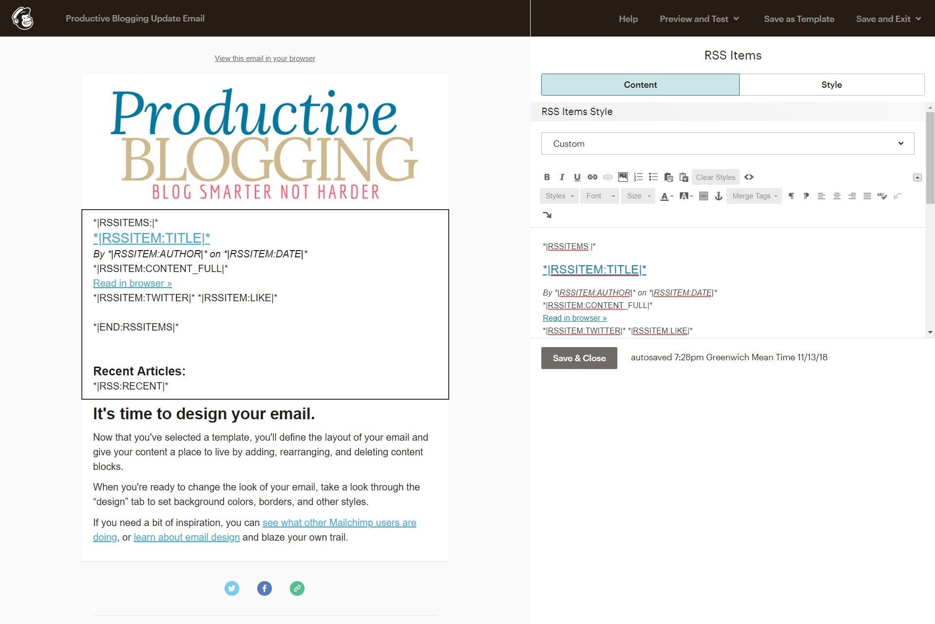 How to set up an automated email newsletter with Mailchimp