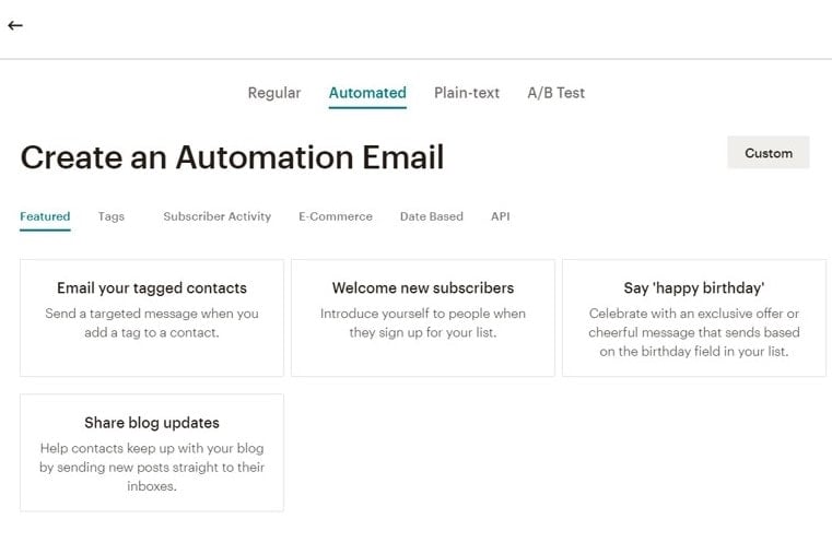 How to set up an automated email newsletter with Mailchimp