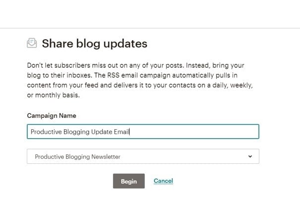 How to set up an automated email newsletter with Mailchimp