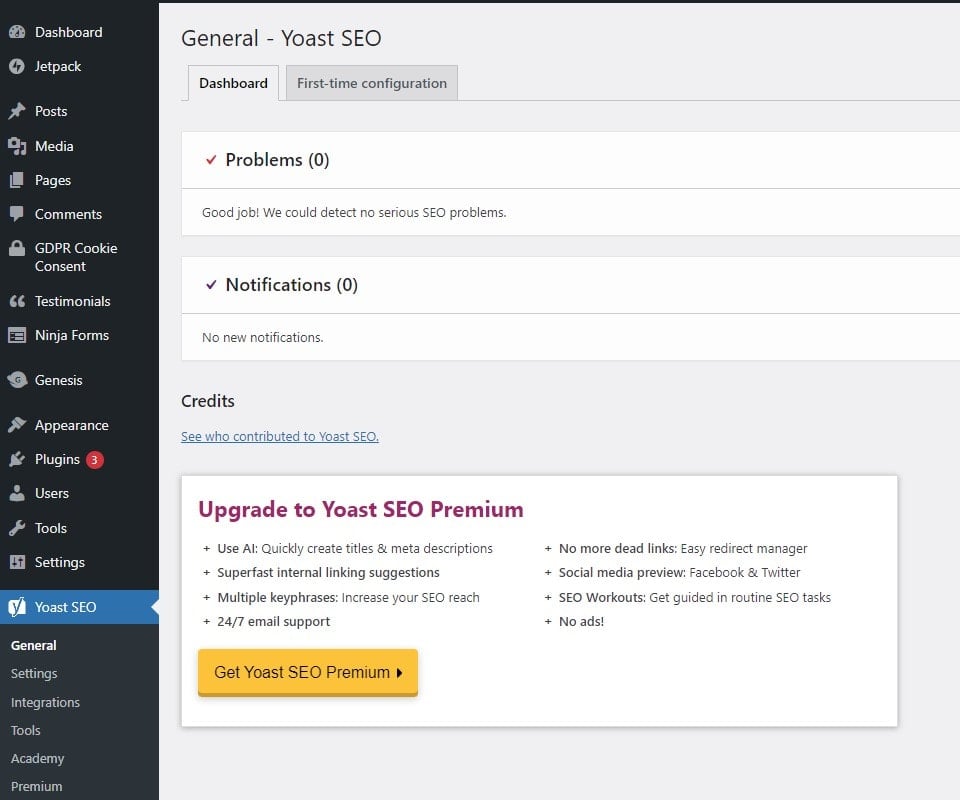 YOAST SEO >> GENERAL