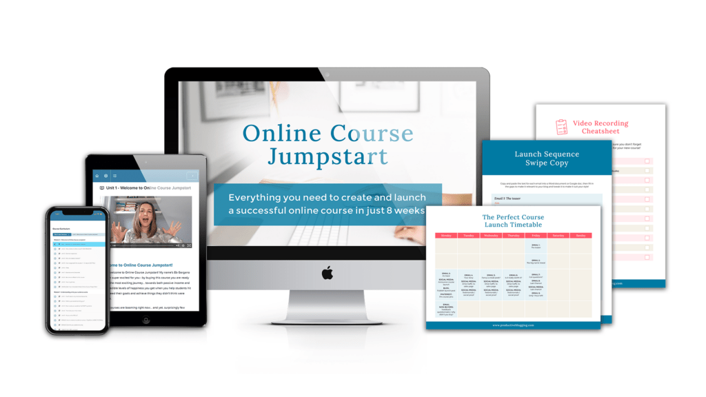 Online Course Jumpstart Mockup